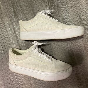 Vans Off-White Embossed Sneakers